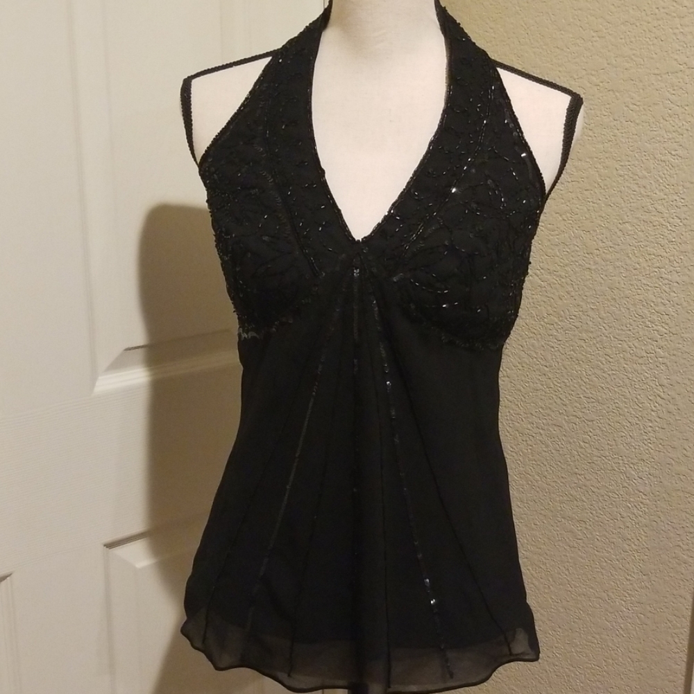 Sequined halter top - NWOT size small